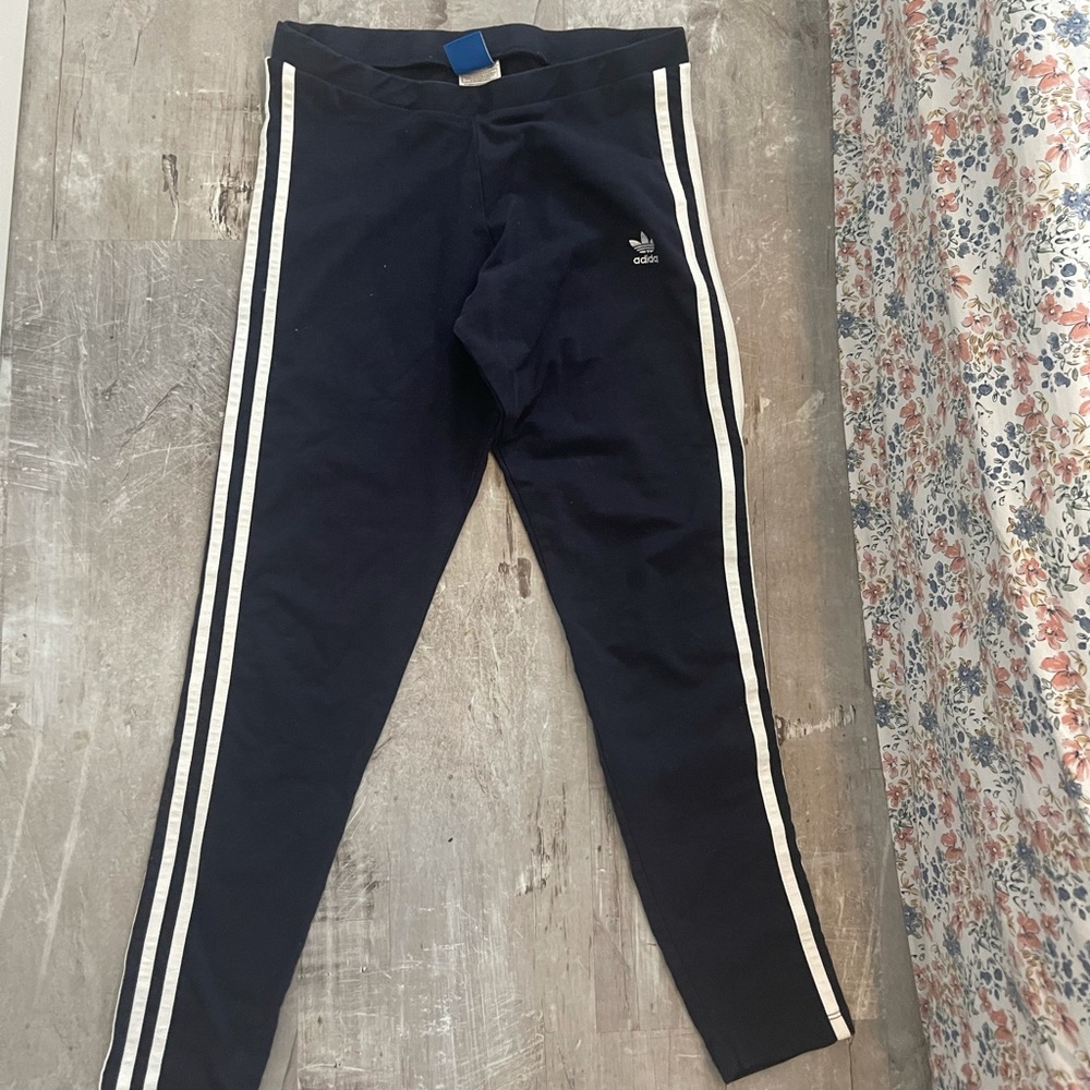 Adidas leggings navy blue